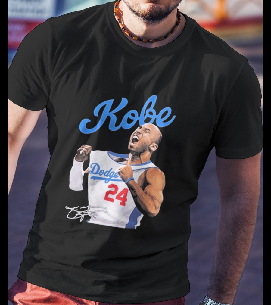 House Of Tees Kobe Bryant Dodgers 24 Jersey Image T-Shirt