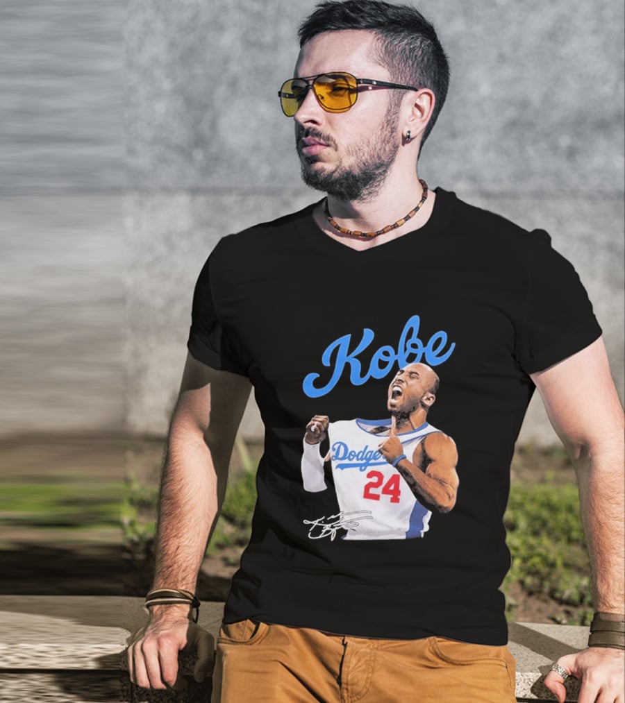 House Of Tees Kobe Bryant Dodgers 24 Jersey Image T-Shirt
