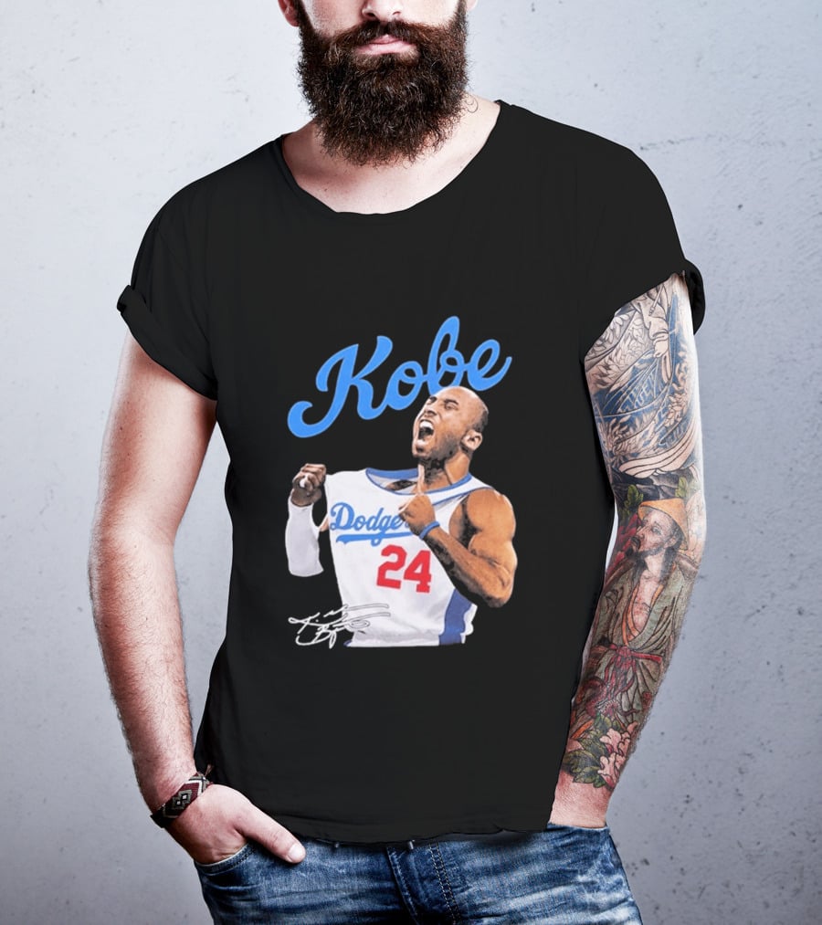 House Of Tees Kobe Bryant Dodgers 24 Jersey Image T-Shirt