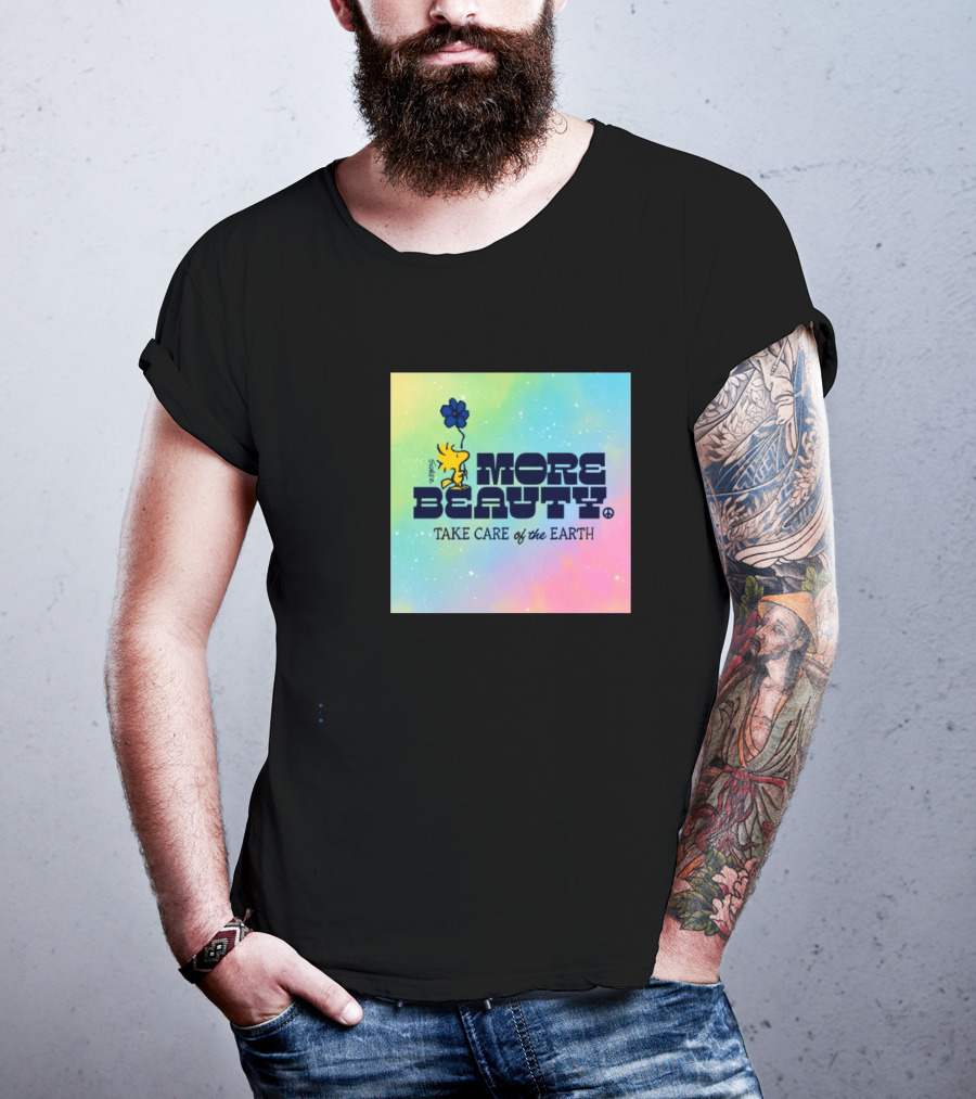 Woodstock More Beauty Care The Earth Peace Sign Balloon Tie Dye T-Shirt