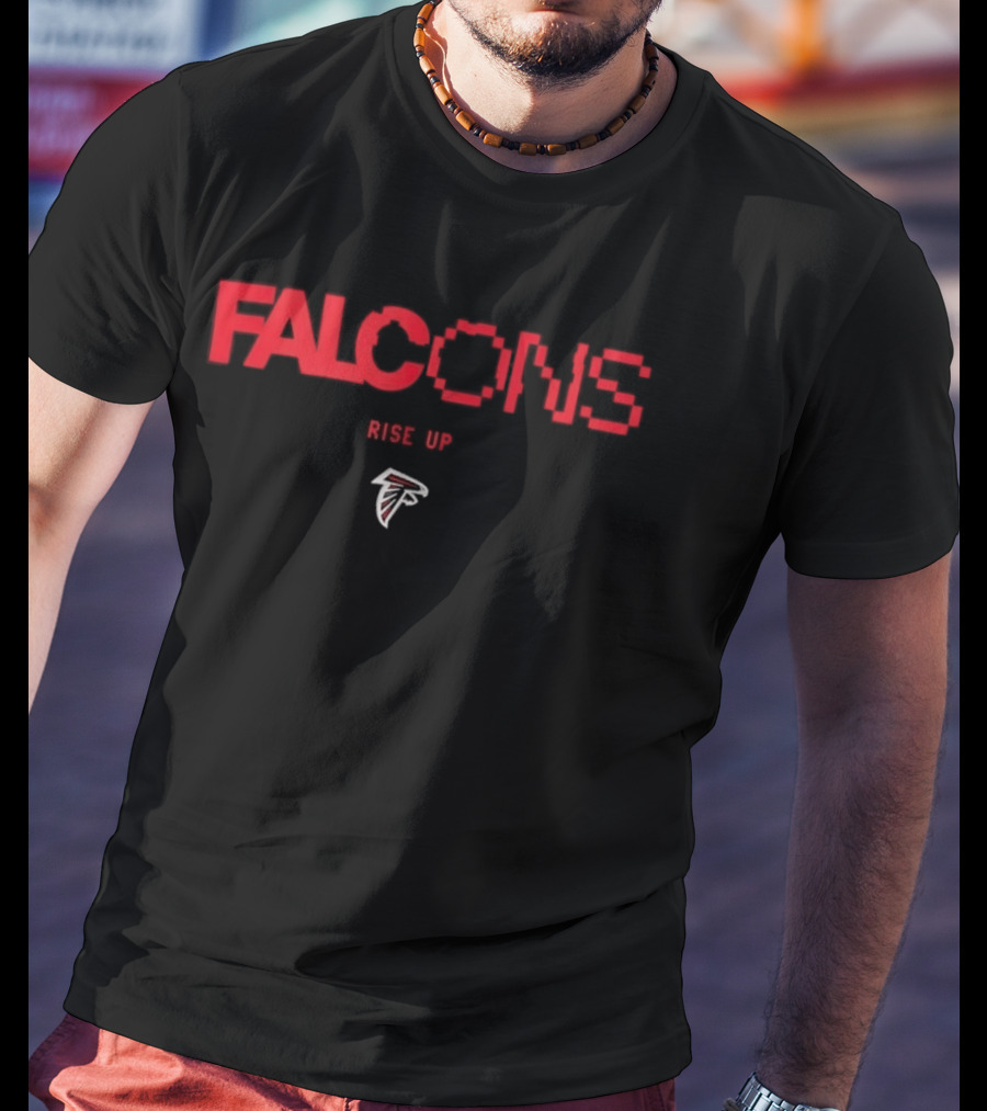 Atlanta Falcons Rise Up Football Team Logo Fan T-Shirt