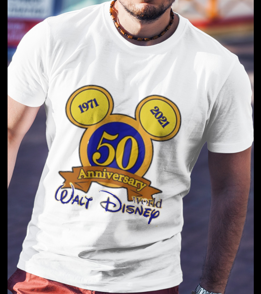 1971 2021 50th Anniversary Walt Disney World Mickey Ears Celebration T-Shirt