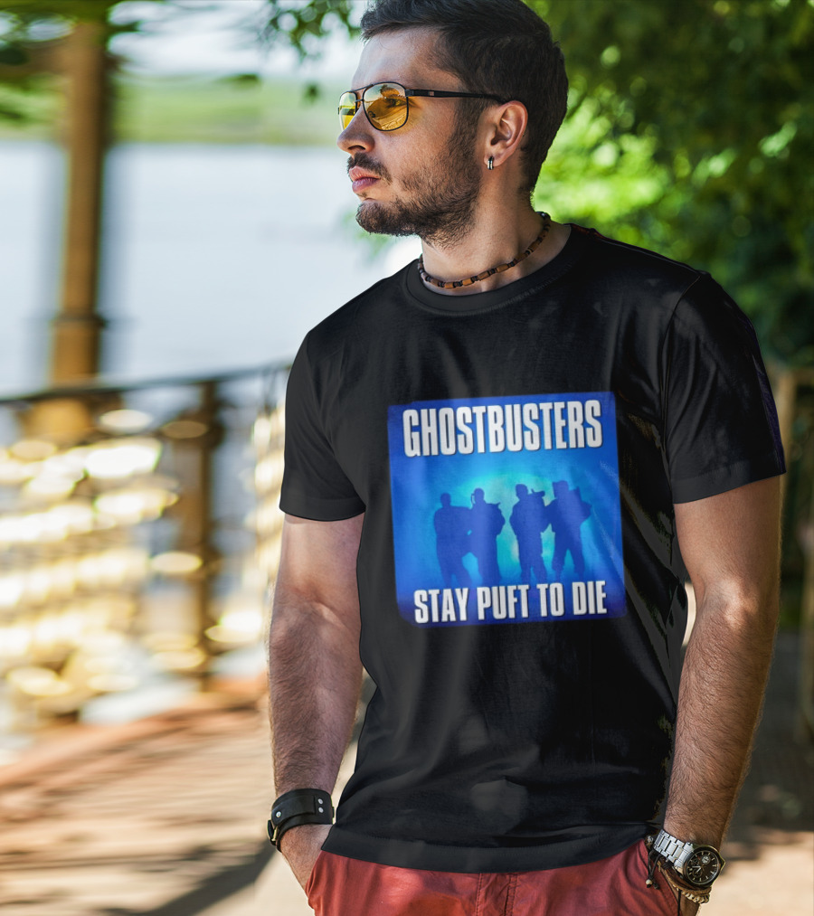 Ghostbusters Stay Puft To Die Marshmallow Man Classic Movie T-Shirt