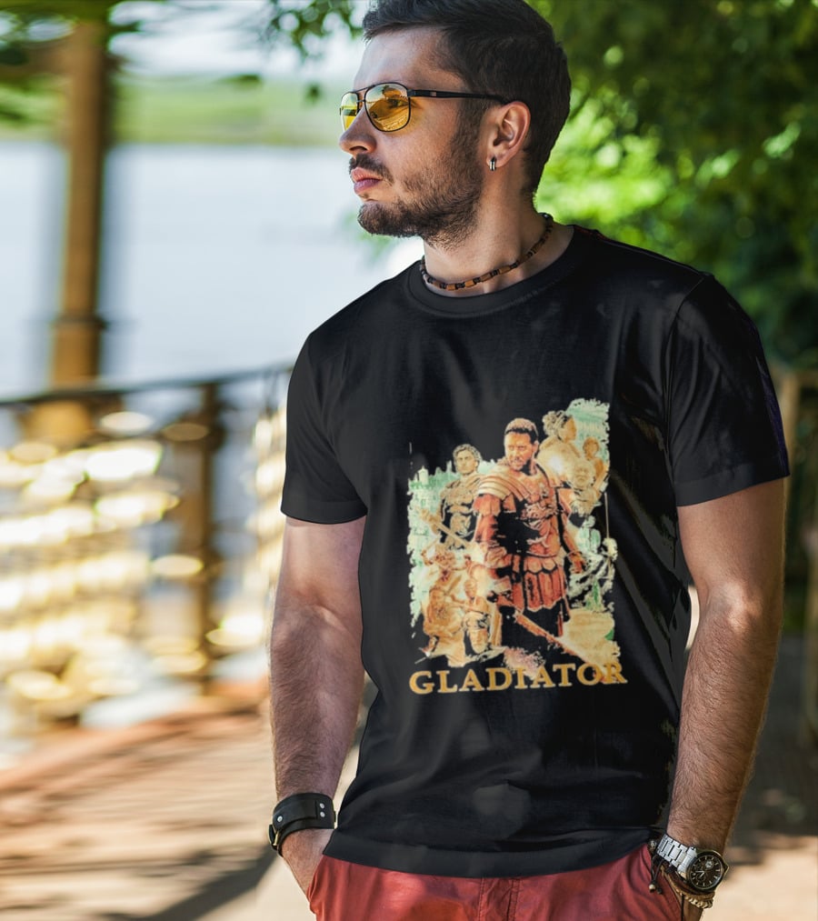 Gladiator Maximus Collage Russell Crowe Roman Warrior Epic T-Shirt