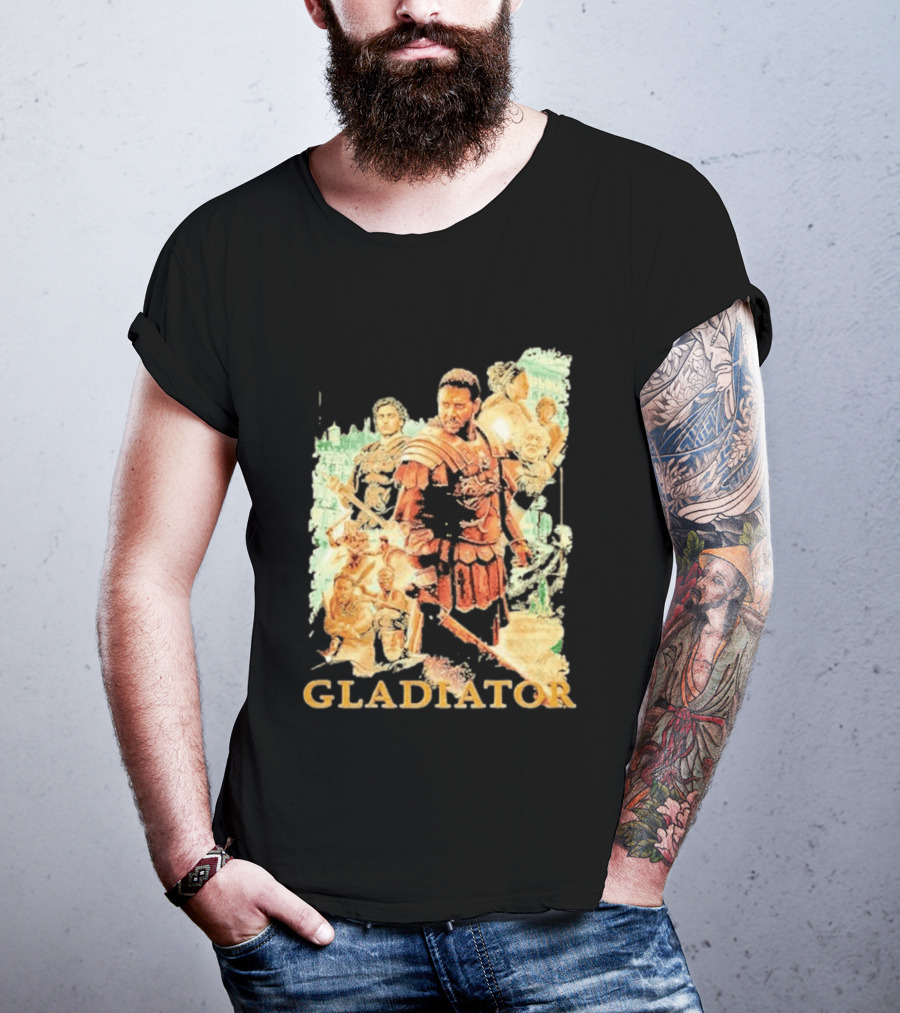 Gladiator Maximus Collage Russell Crowe Roman Warrior Epic T-Shirt