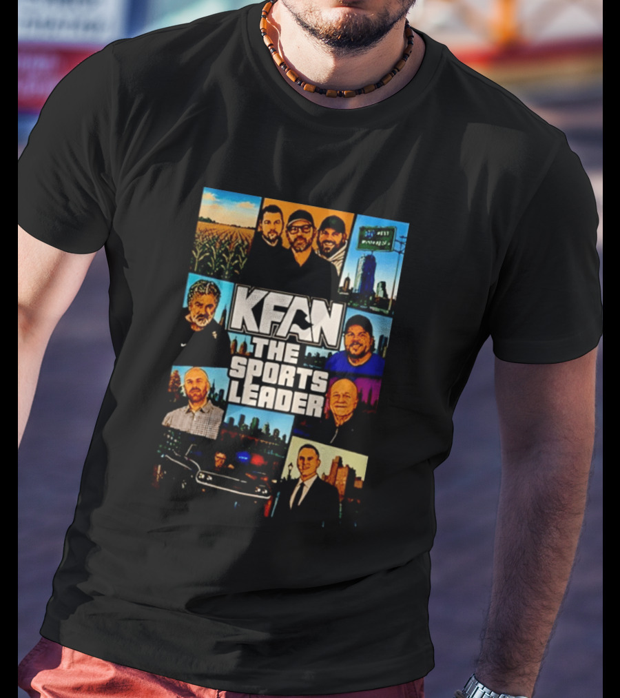 KFAN The Sports Leader Radio Personalities Illustrated T-Shirt