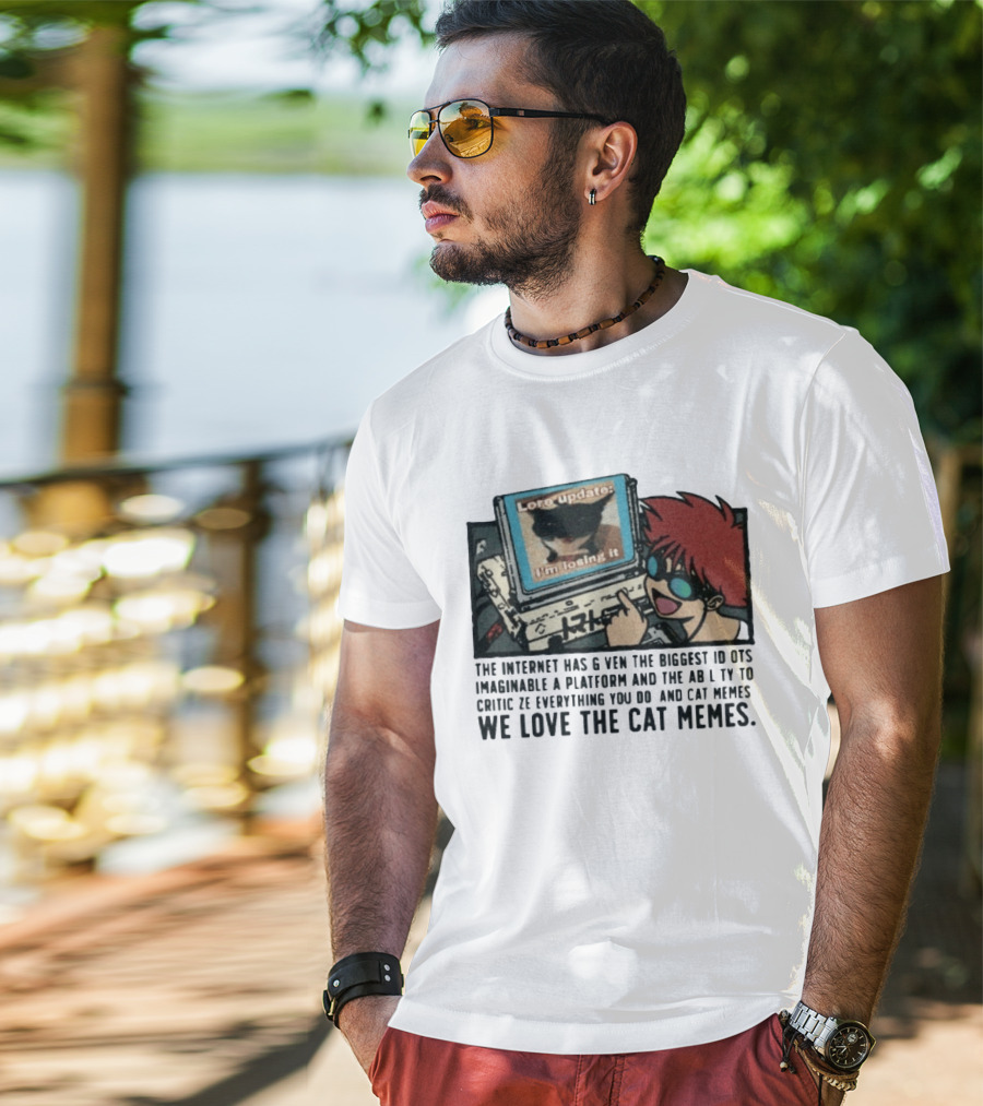Edward Cowboy Bebop Internet Idiots Cat Memes Lore Update I'm Losing It T-Shirt