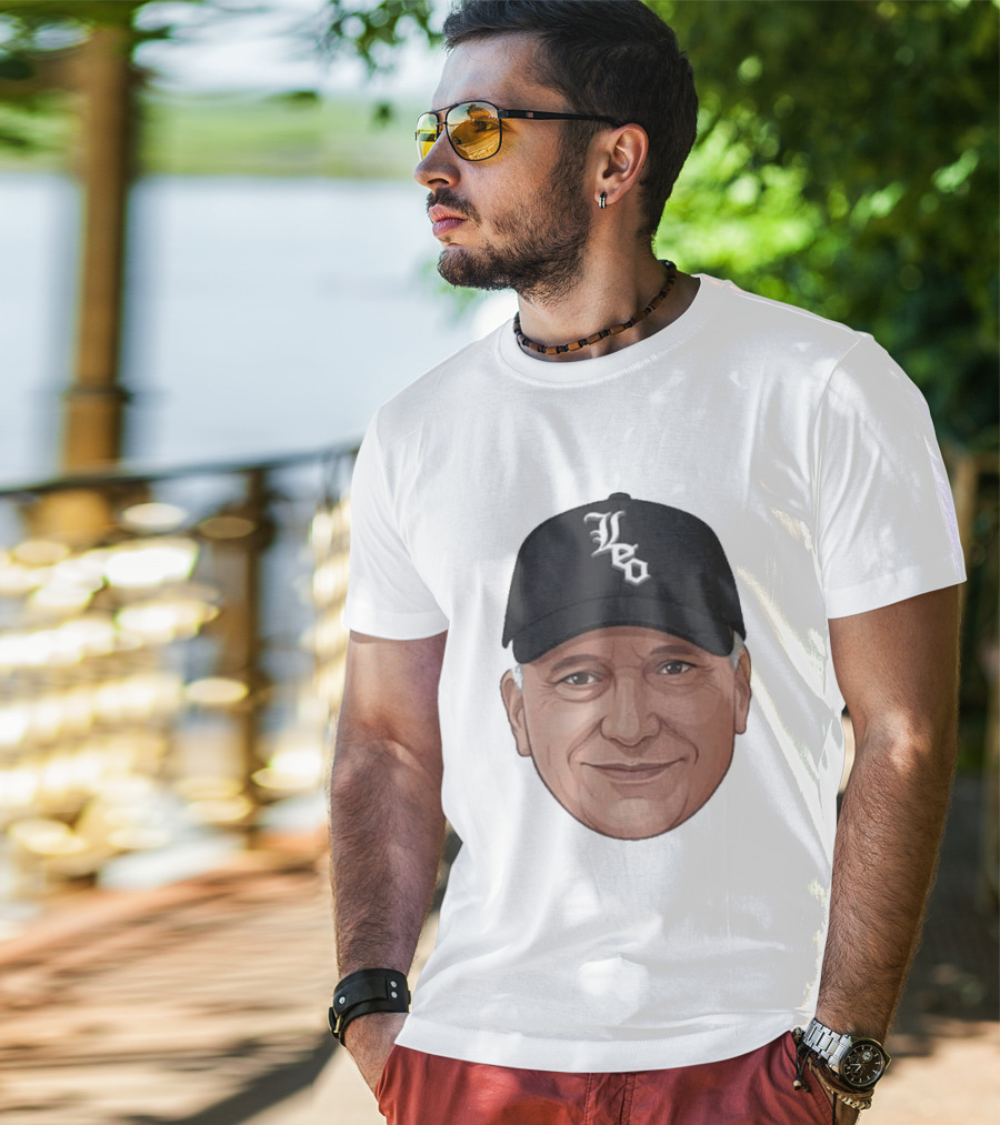 Pope Leo Face Cap Chicago White Sox T-Shirt