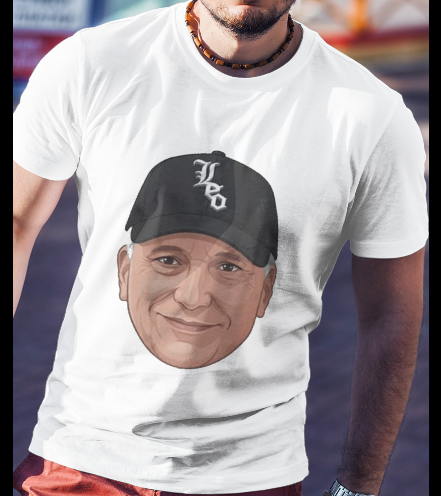 Pope Leo Face Cap Chicago White Sox T-Shirt