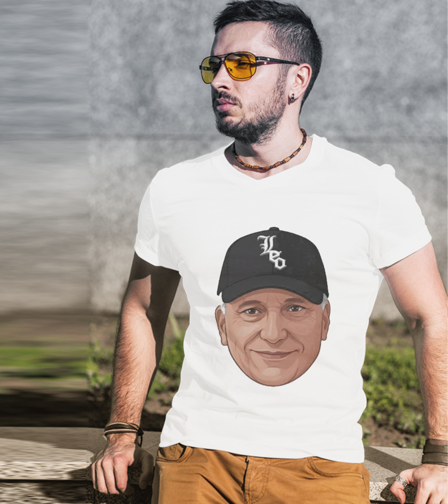 Pope Leo Face Cap Chicago White Sox T-Shirt