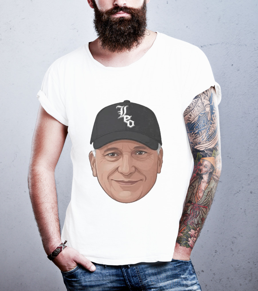 Pope Leo Face Cap Chicago White Sox T-Shirt