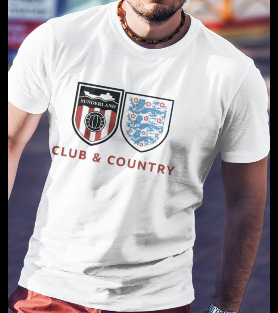 Sunderland Club & Country England Football Crest T-Shirt