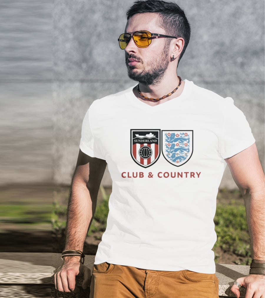 Sunderland Club & Country England Football Crest T-Shirt