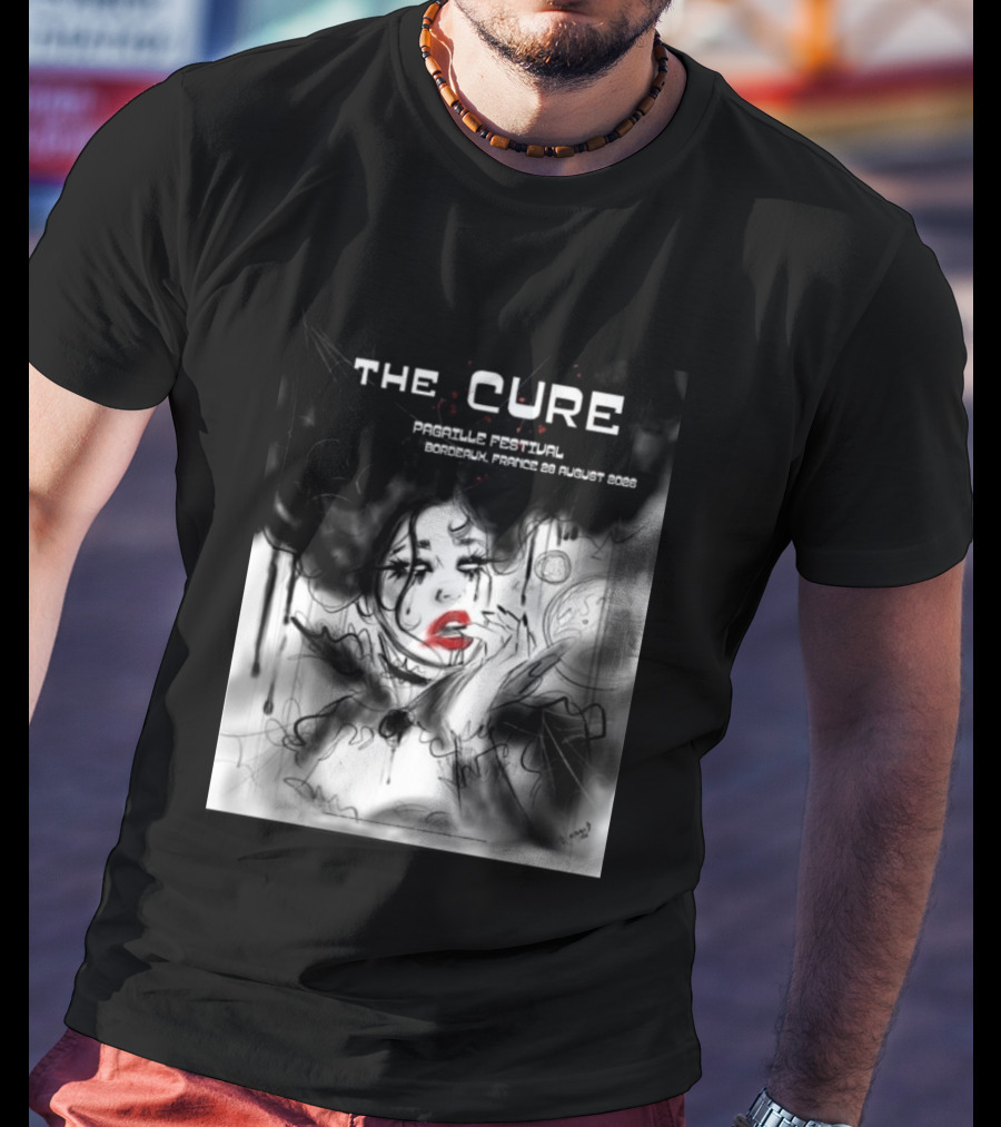 The Cure Pagaille Festival Bordeaux France 28 August 2026 Event T-Shirt
