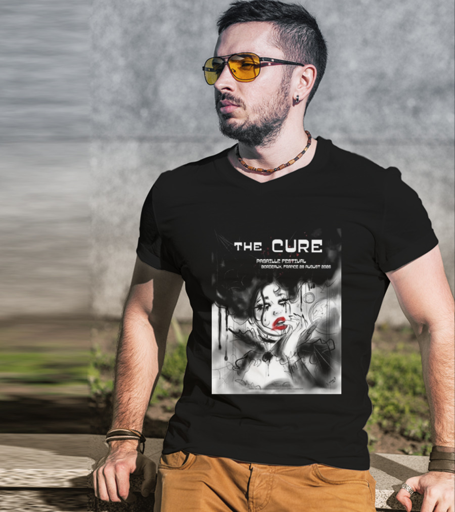 The Cure Pagaille Festival Bordeaux France 28 August 2026 Event T-Shirt