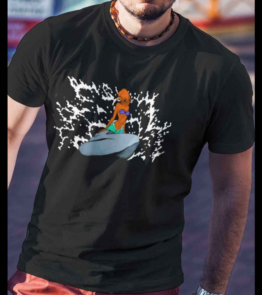 Admiral Ackbar Mermaid Star Wars Mashup T-Shirt