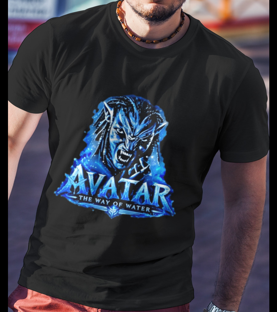 Avatar The Way Of Water Na'vi Warrior Fierce Expression T-Shirt