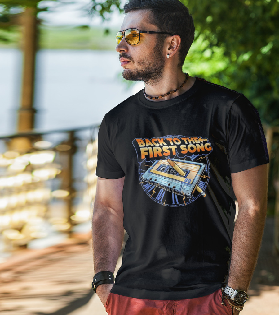 Back To The First Song 88 Cassette Tape Retro Rewind Nostalgia T-Shirt