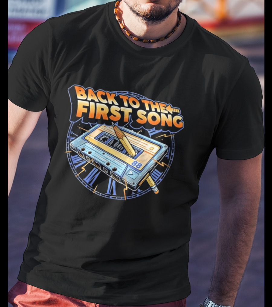 Back To The First Song 88 Cassette Tape Retro Rewind Nostalgia T-Shirt