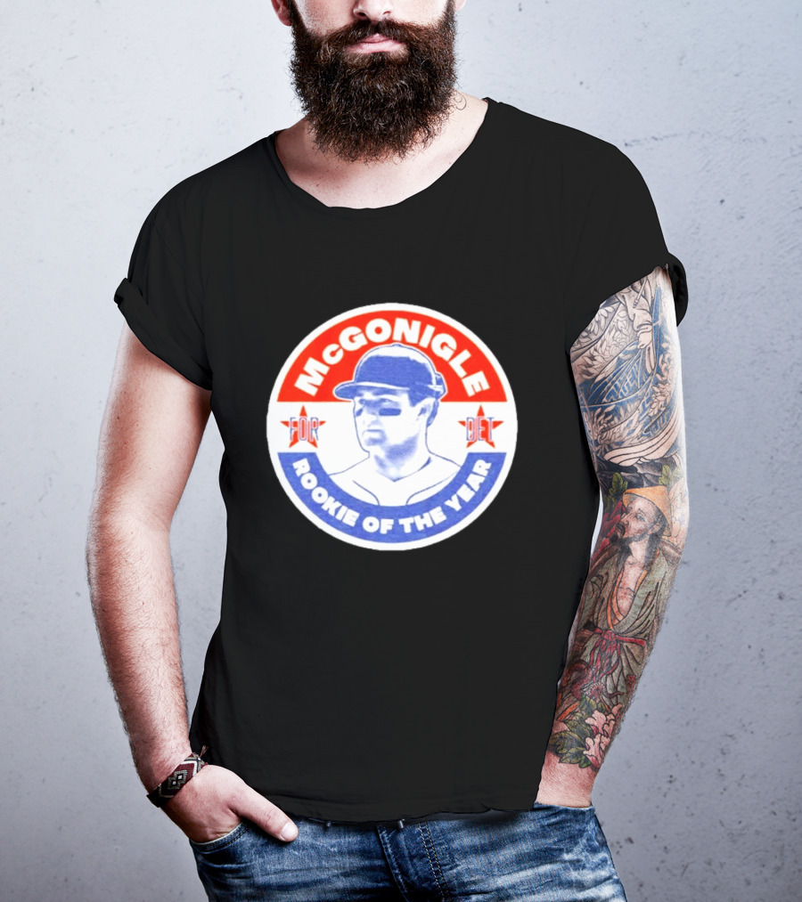 Kevin McGonigle Rookie Of The Year Detroit Baseball Stars T-Shirt