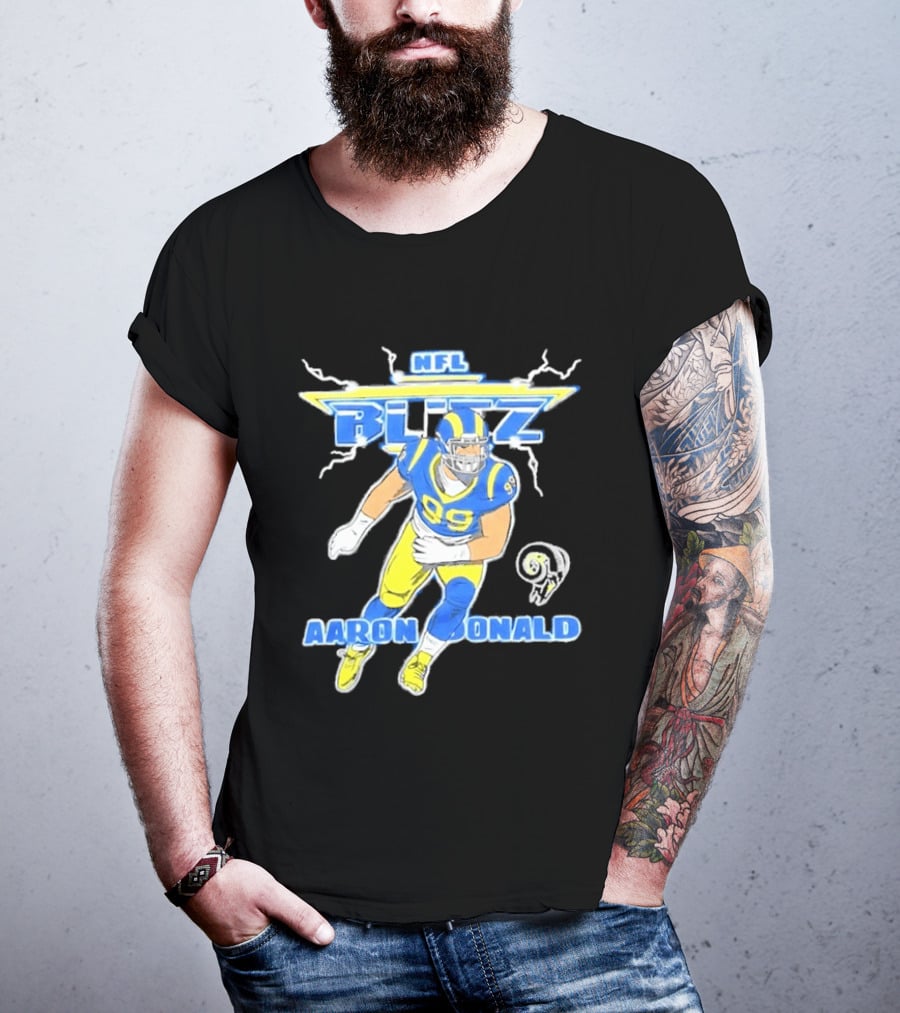 NFL Blitz Aaron Donald Los Angeles Rams 99 T-Shirt