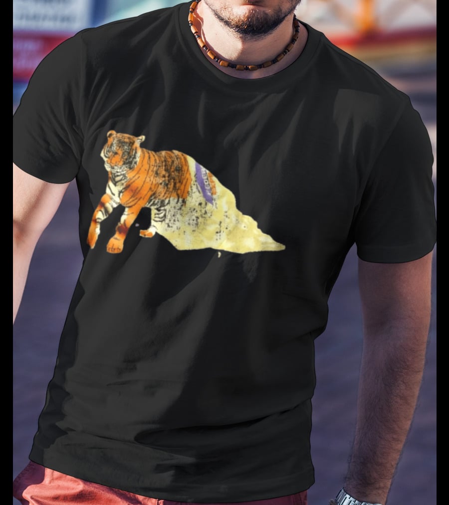 FedEx Tiger Wrapped In Distressed Envelope Packaging Vintage Aesthetic T-Shirt