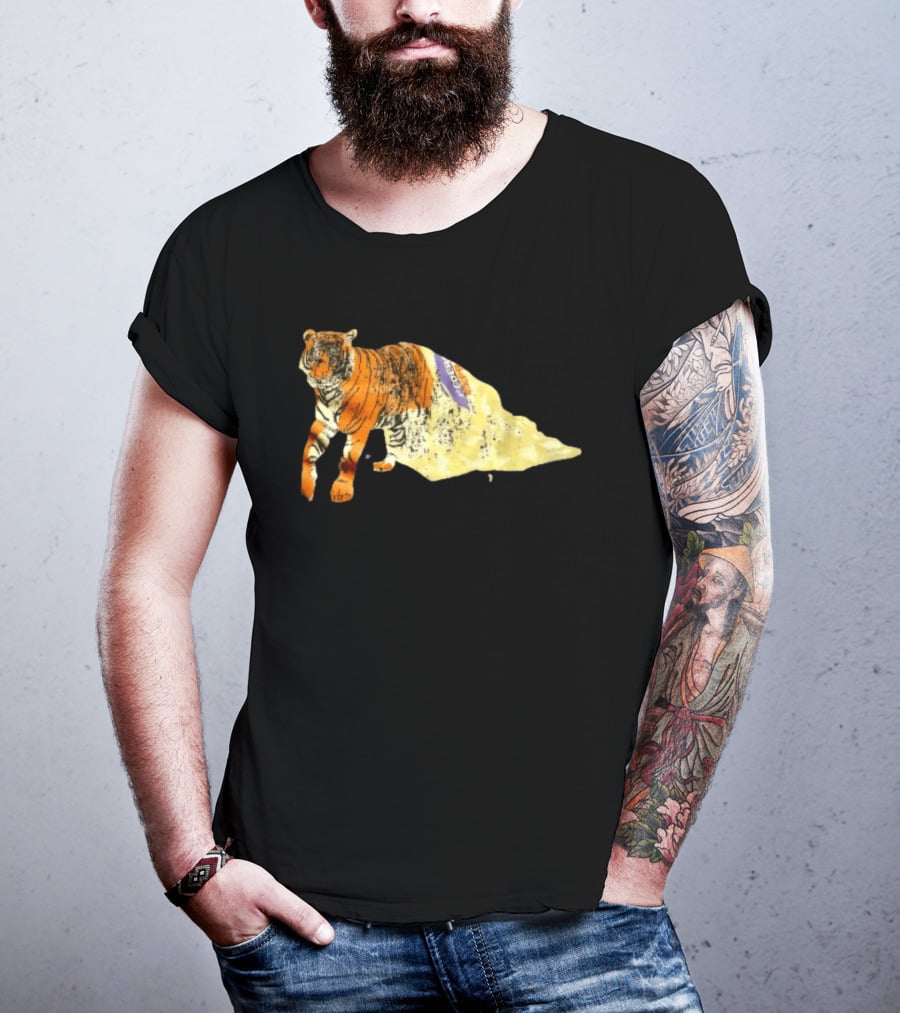 FedEx Tiger Wrapped In Distressed Envelope Packaging Vintage Aesthetic T-Shirt