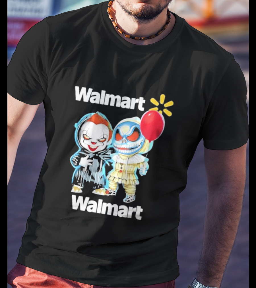 Walmart Pennywise Jack Skellington Halloween 2026 Red Balloon T-Shirt