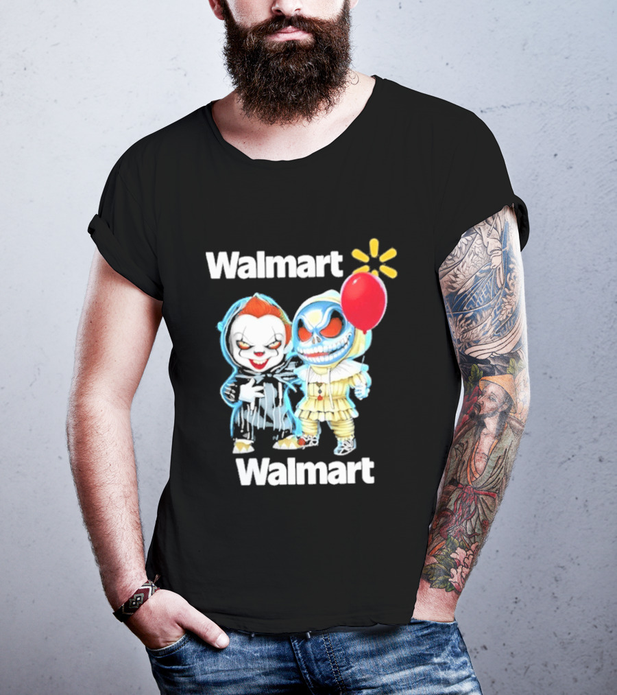 Walmart Pennywise Jack Skellington Halloween 2026 Red Balloon T-Shirt
