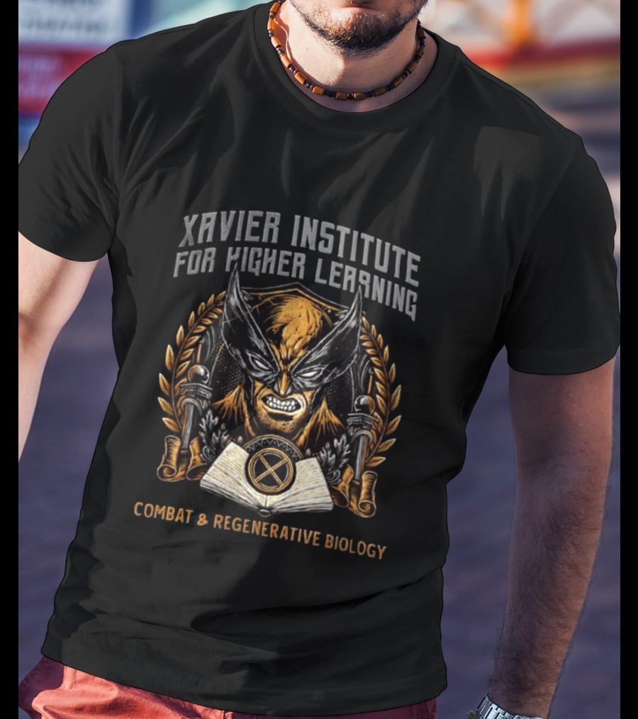 Xavier Institute For Higher Learning Wolverine Combat Regenerative Biology T-Shirt