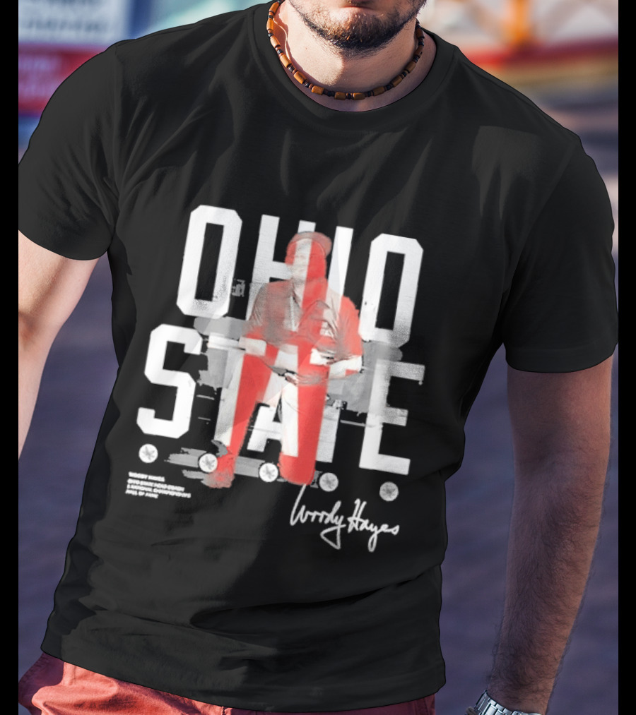 Woody Hayes Ohio State 75th Anniversary T-Shirt
