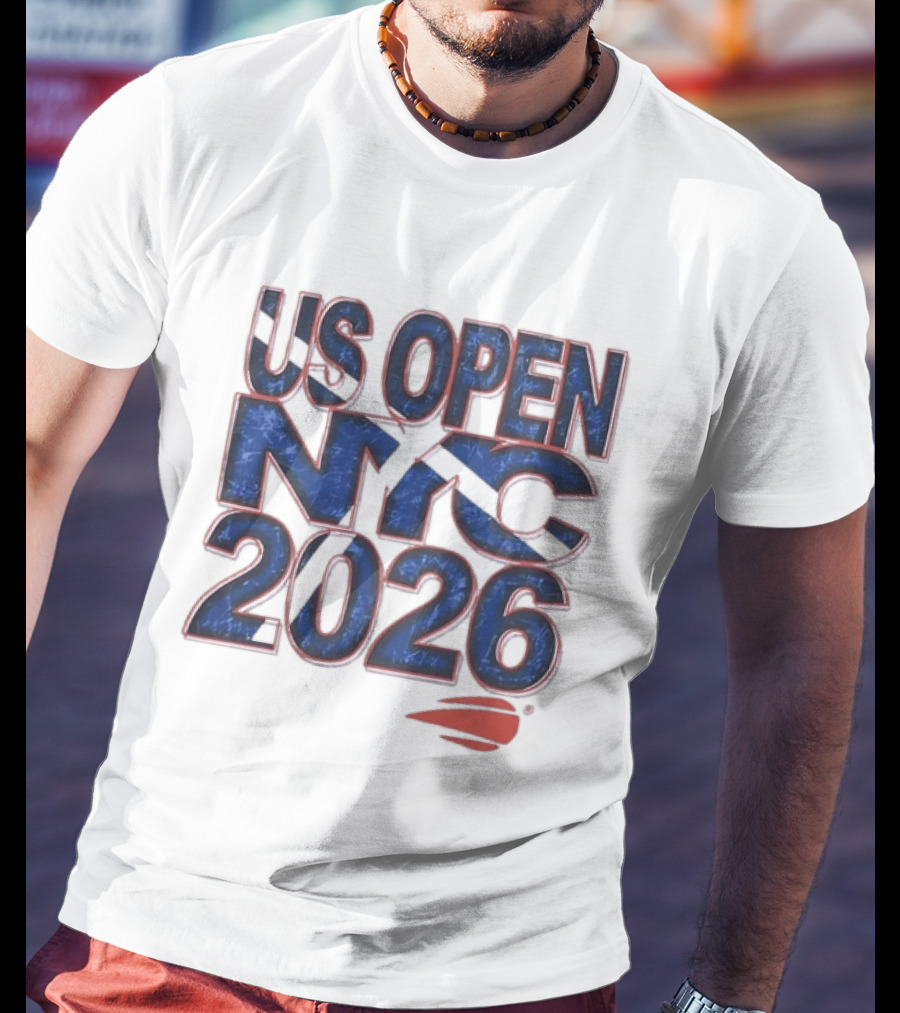 US Open NYC 2026 Tennis New York City Distressed T-Shirt