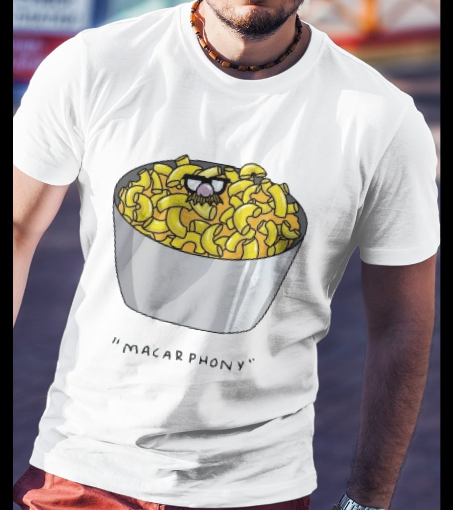Macarphony Funny Mac And Cheese Bowl Pun T-Shirt