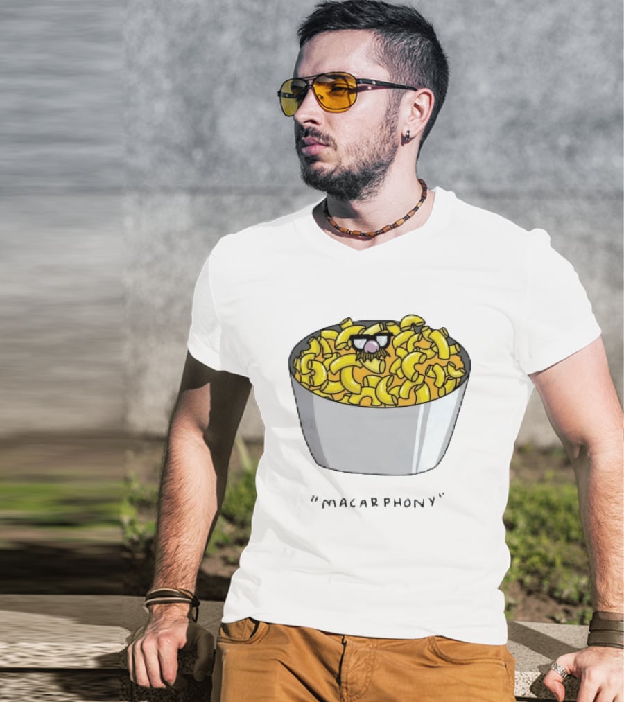 Macarphony Funny Mac And Cheese Bowl Pun T-Shirt