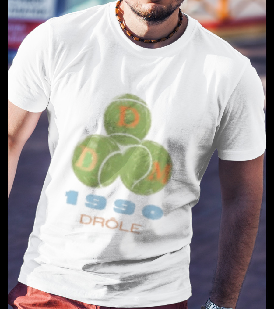 Droles De Monsieur 1990 DDM Tennis Balls T-Shirt