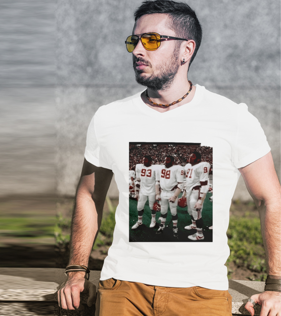 Oklahoma Sooners Football Players 93 98 91 On Field Sports Team Fan Gear T-Shirt