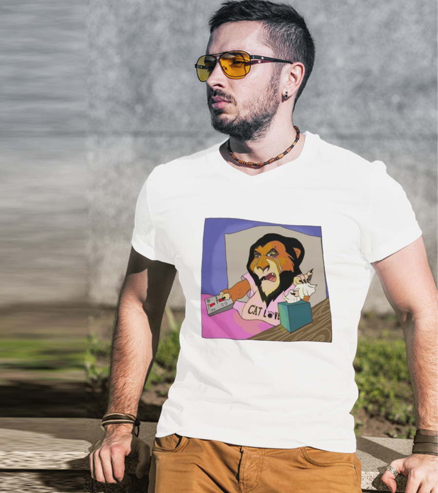 Scar From The Lion King Cat Love Scar Tissue Humor Meme T-Shirt