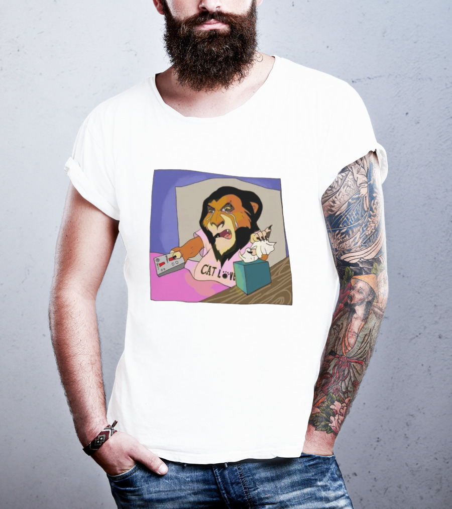 Scar From The Lion King Cat Love Scar Tissue Humor Meme T-Shirt
