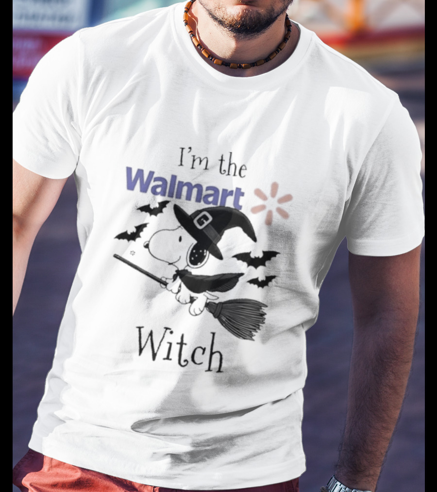 I'm The Walmart Witch Snoopy Halloween 2026 Broomstick Magic T-Shirt