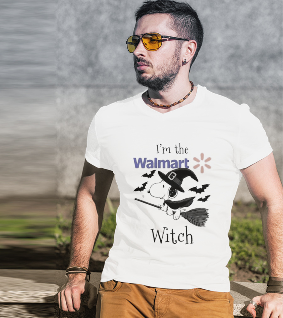 I'm The Walmart Witch Snoopy Halloween 2026 Broomstick Magic T-Shirt