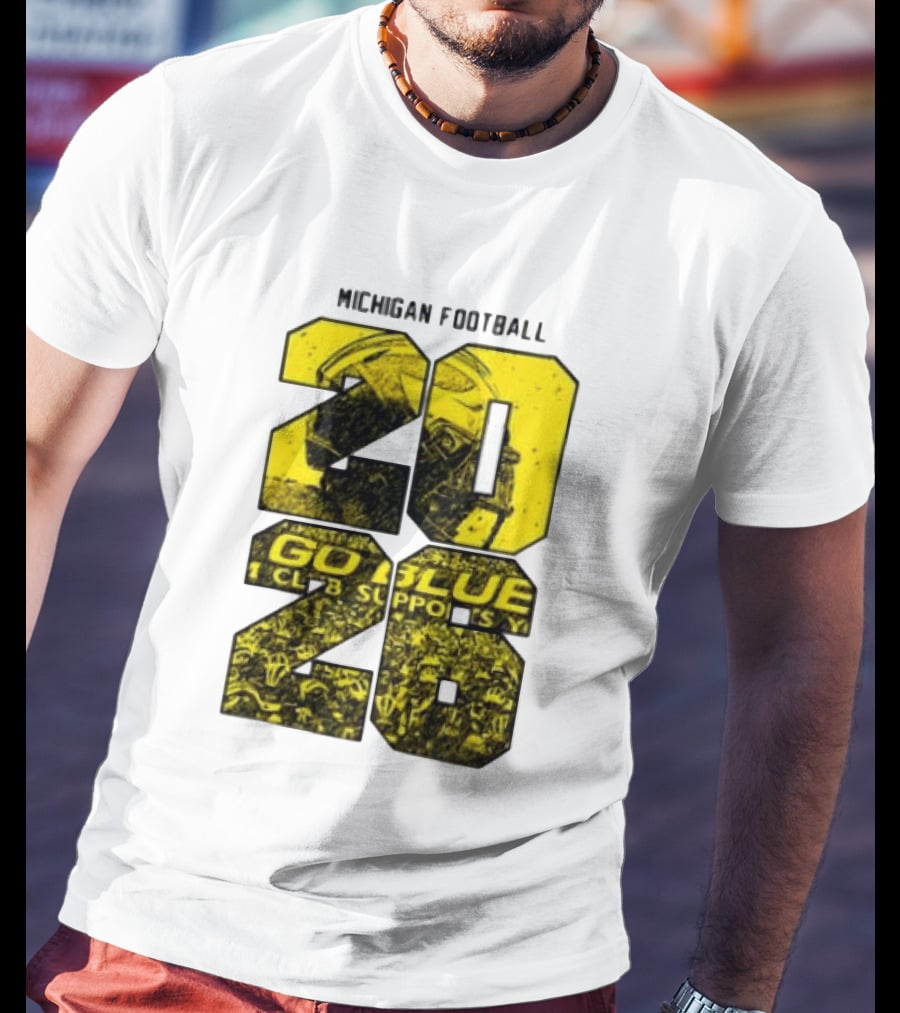 Michigan Football 2026 Go Blue Support T-Shirt