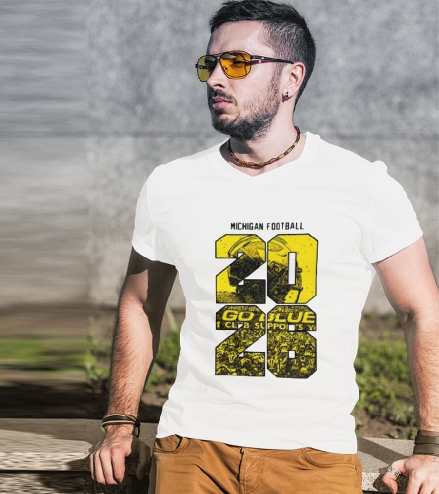 Michigan Football 2026 Go Blue Support T-Shirt