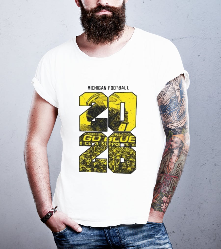 Michigan Football 2026 Go Blue Support T-Shirt