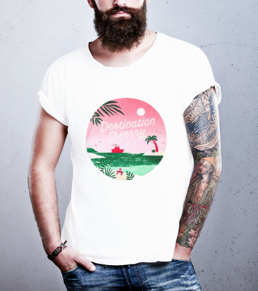Hallmark Christmas Cruise 2026 Destination Merry White Tropical Getaway T-Shirt