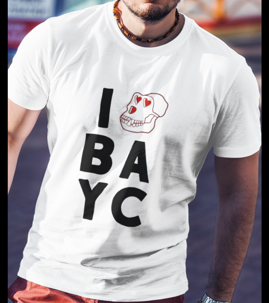 I Love BAYC I Heart Bored Ape Yacht Club NFT Crypto T-Shirt