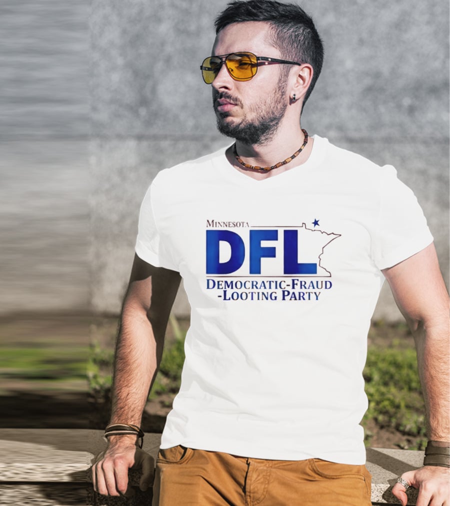 Minnesota DFL Democratic Fraud Looting Party Map Star T-Shirt