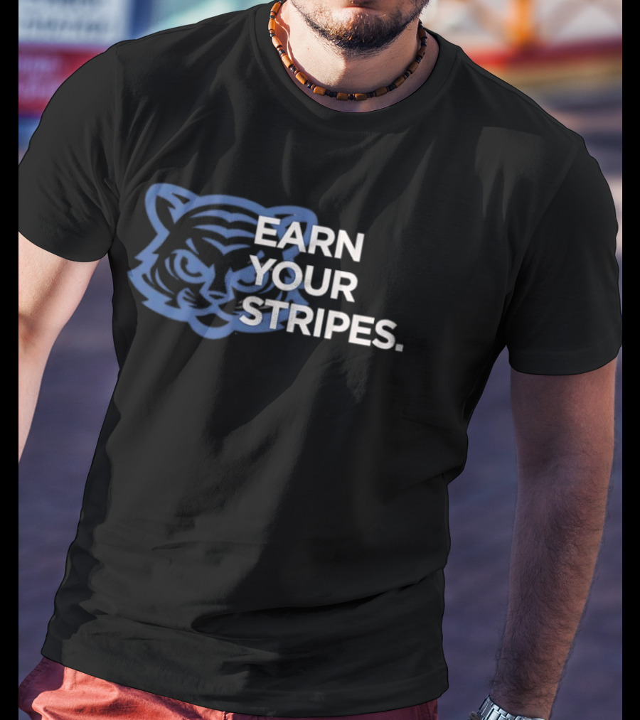 Detroit Tigers Earn Your Stripes MLB T-Shirt