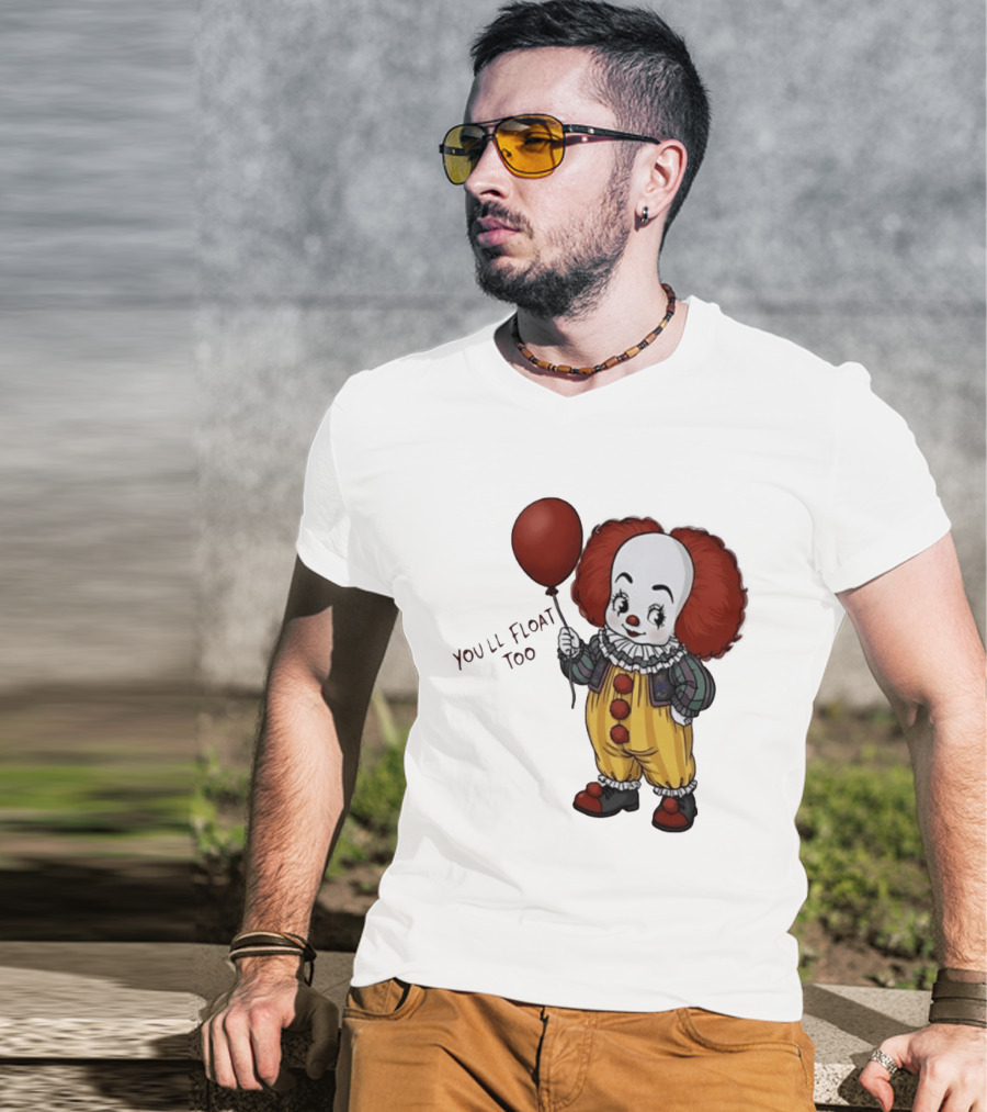 Pennywise Clown You'll Float Too Red Balloon T-Shirt