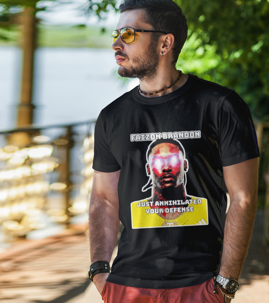 Faizon Brandon Just Annihilated Your Defense Glowing Eyes Football Player T-Shirt