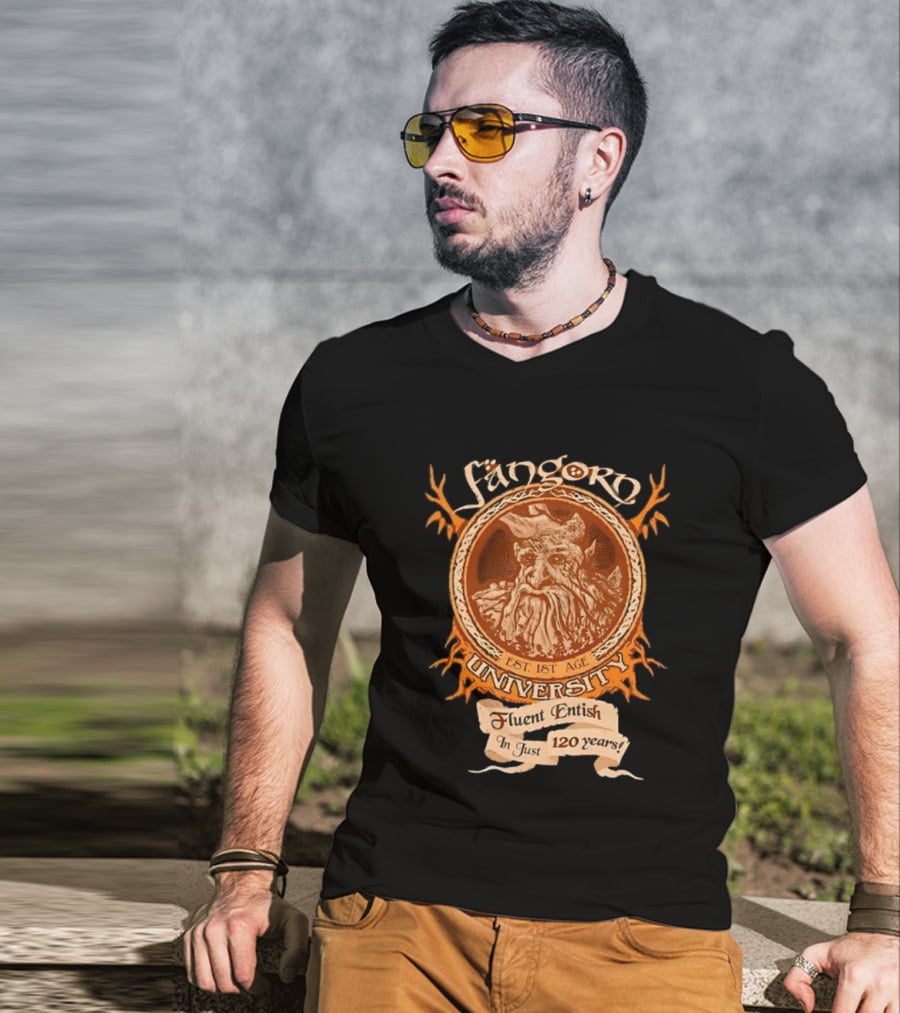 Fangorn University Est 1st Age Fluent Entish 120 Years Tree T-Shirt